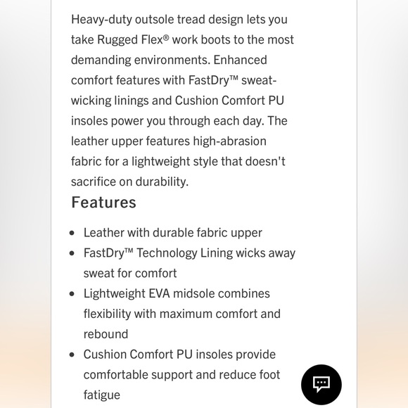 Carhartt Men's Waterproof Rugged
Flex 6" Steel Toe Work Boots - Picture 3 of 8